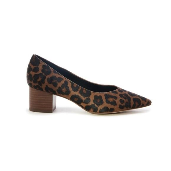 Sole Society Leopard Print Calf Hairn Pumps - Picture 2 of 9